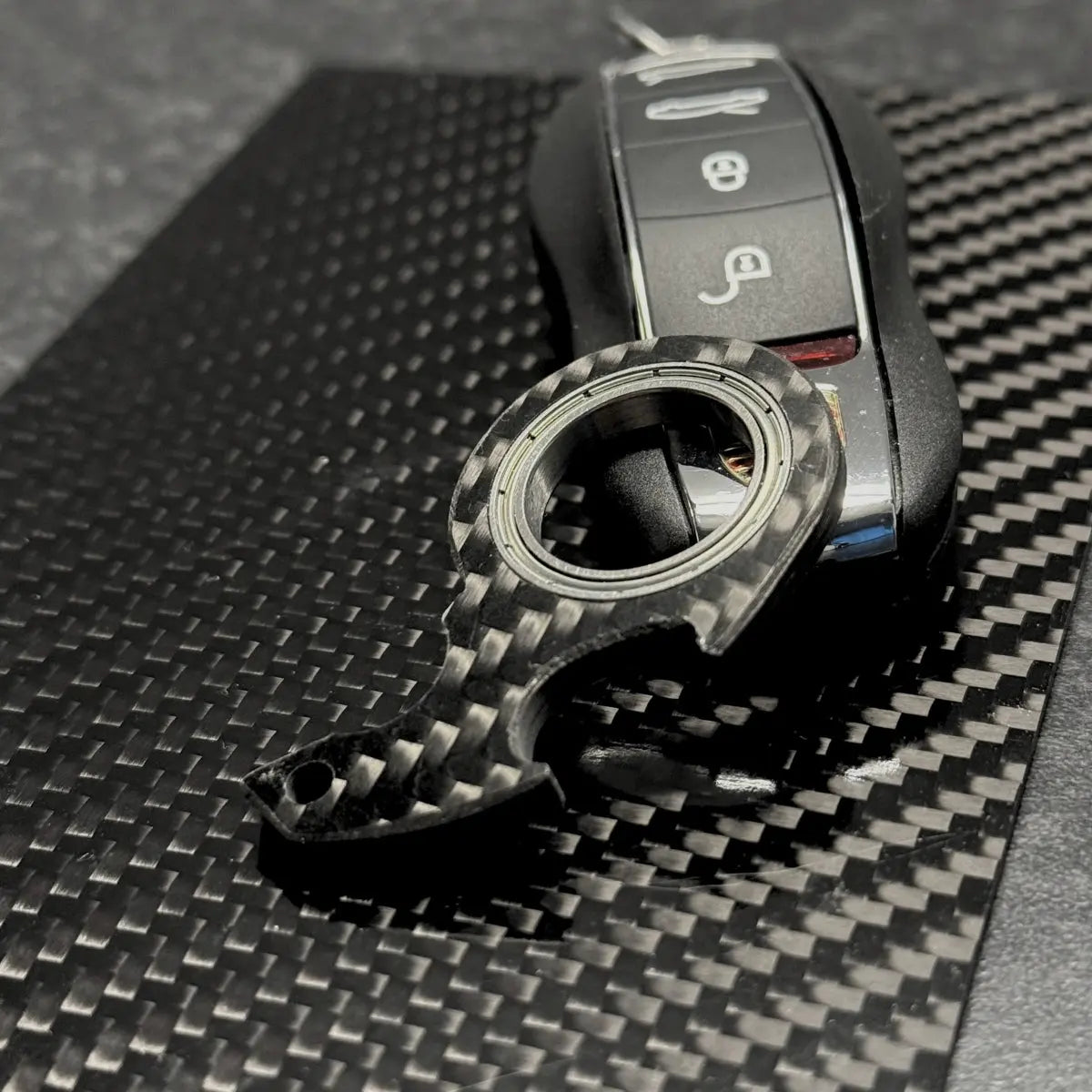 Porte-clés NinjaSpinner en fibre de carbone